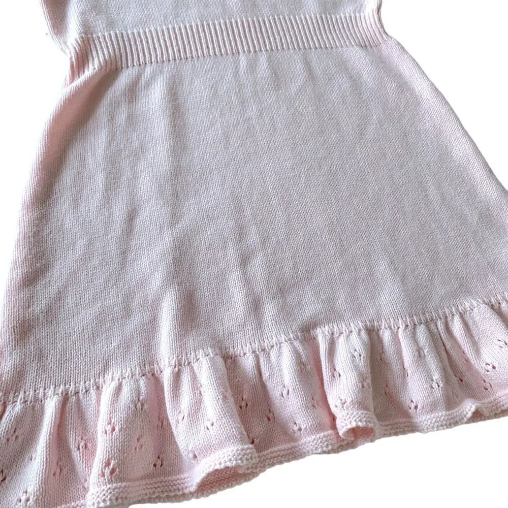 Cat & Jack Pink Pointelle Knit Dress